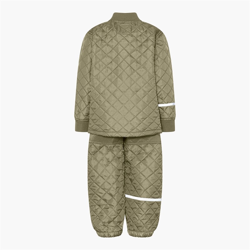 Celavi Kinderen Celavie Effen Basic Thermisch Set Khaki - Afbeelding 2
