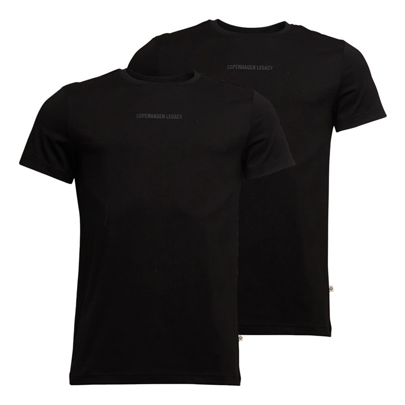 Copenhagen Legacy T-shirt voor Heren Zwart 2-pack - Afbeelding 1
