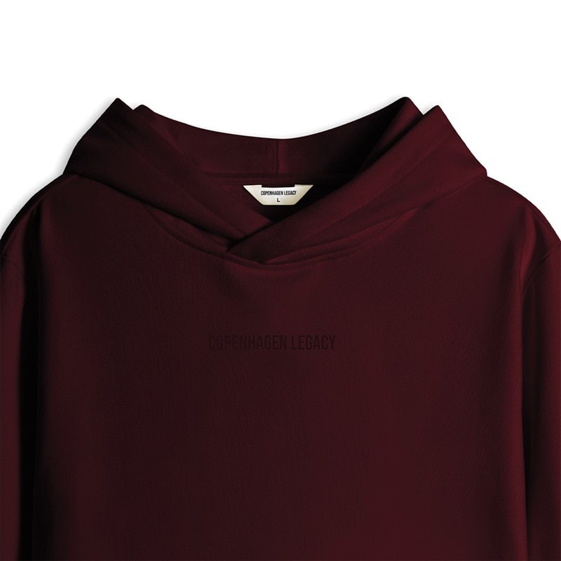 Copenhagen Legacy Bluzy z kapturami Burgund – zdjęcie  3