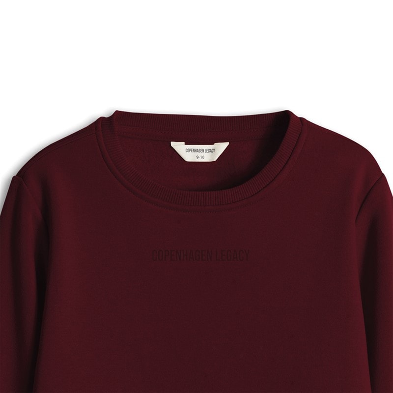 Copenhagen Legacy Kids Sweatshirt Bordeauxrood - Afbeelding 3