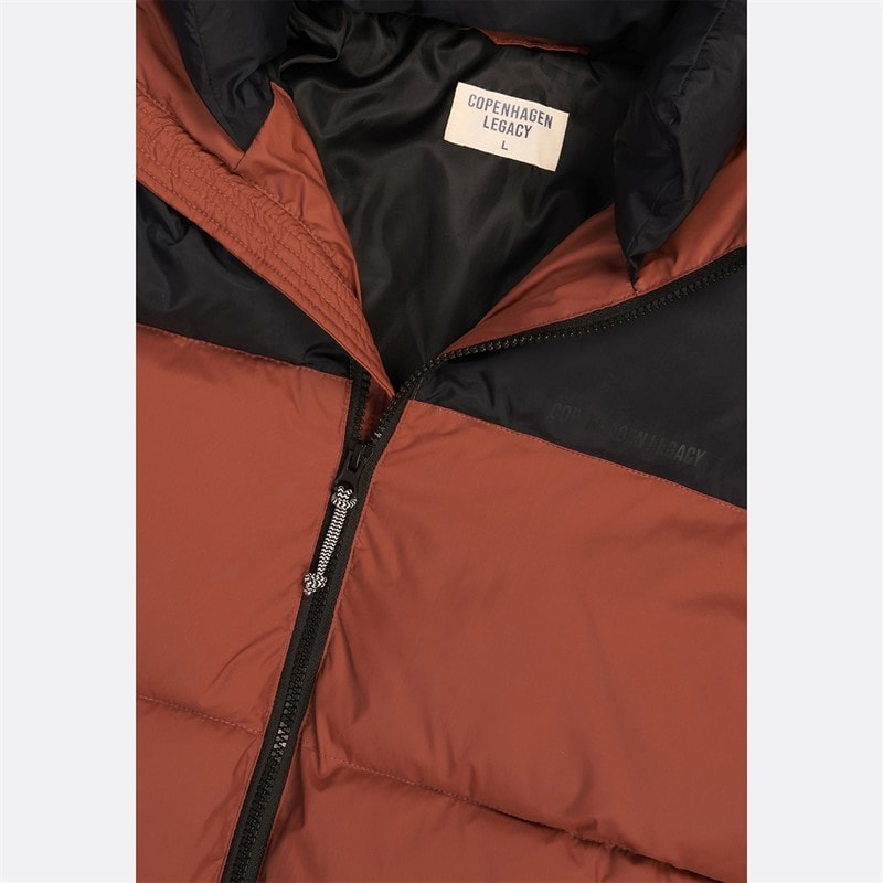 Copenhagen Legacy Herren Jacke mit Kapuze Rost / Schwarz - Bild 3
