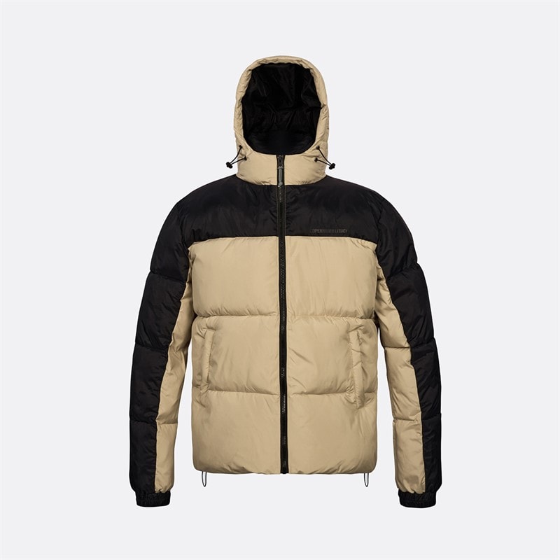 Copenhagen Legacy Heren Jack Met Capuchon Khaki / Zwart