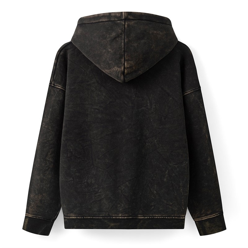 Copenhagen Legacy Heren Vintage Washed Oversized Hoodie Dark Grey - Afbeelding 2
