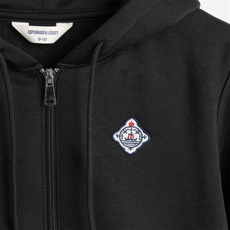 Copenhagen Legacy Bluza rozpinana dla chłopca kolor Czarny – zdjęcie  3