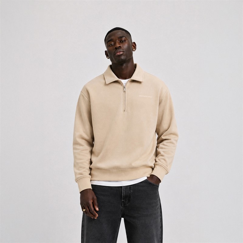 Copenhagen Legacy Halve rits sweatshirt Woestijn