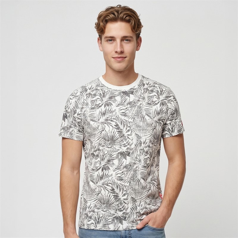 Indicode T-Shirts Inpalme Homme Blanc