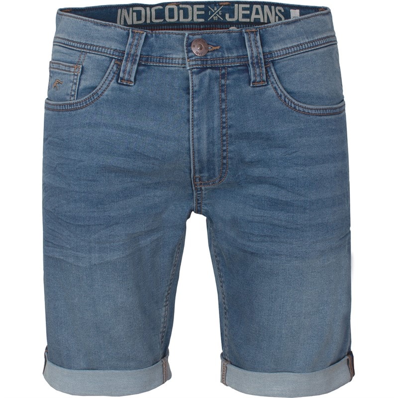Indicode Heren Indelmare Denim shorts Blauw