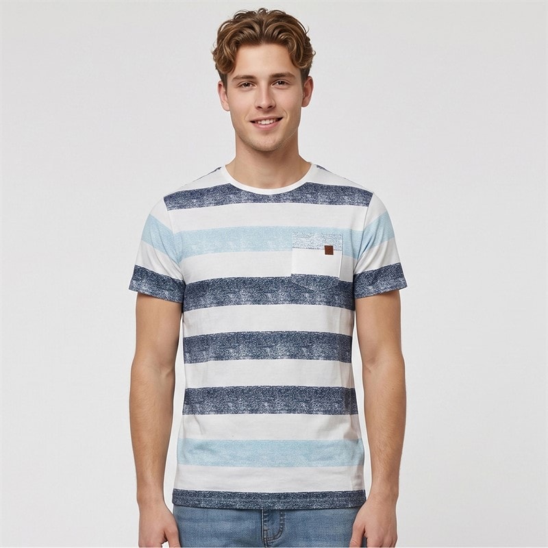 Indicode T-Shirts Inhernandez Homme Bleu