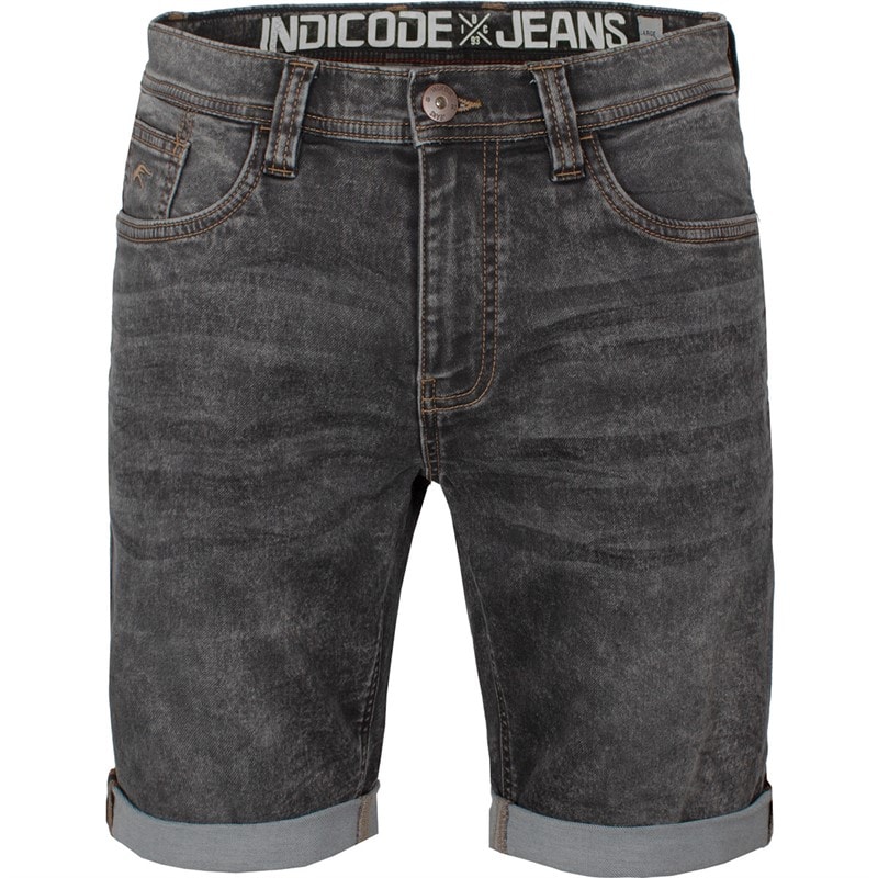 Indicode Heren Indelmare Denim shorts Zwart