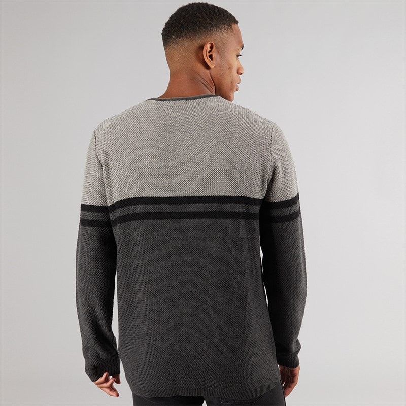 Indicode Heren Jaluf Trui Charcoal Mix - Afbeelding 2