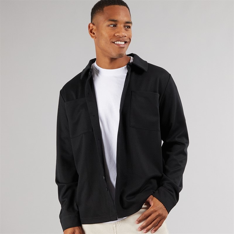 Indicode Herren Yuno Hemdjacke Schwarz - Bild 1