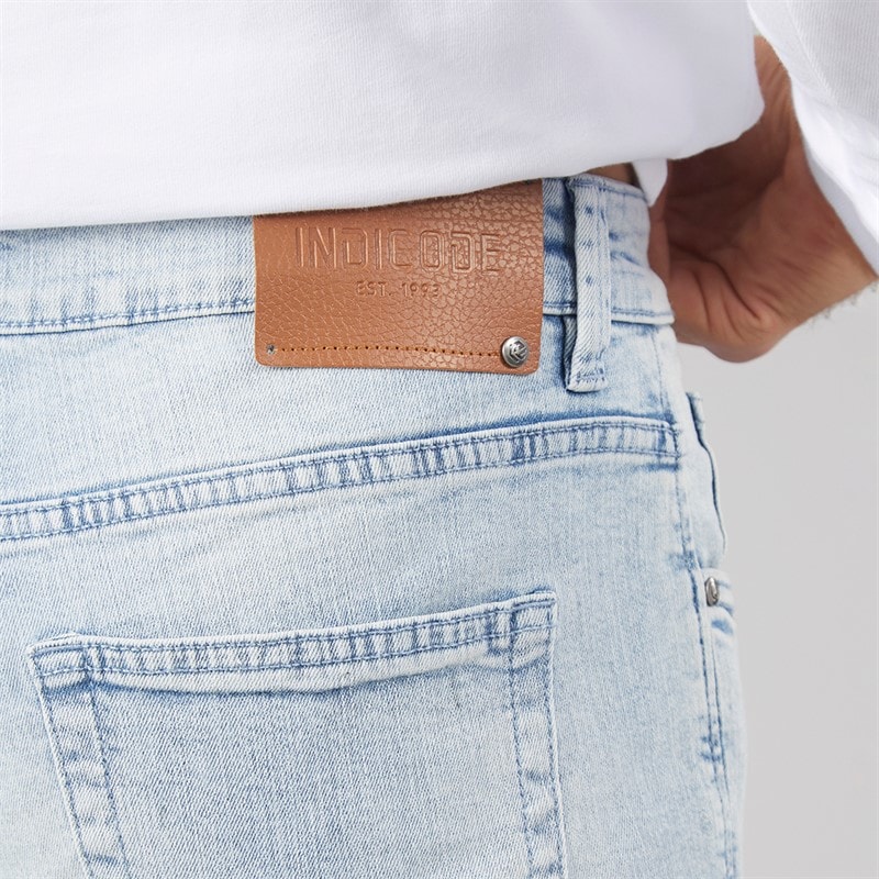 Indicode Heren Tony Regular Fit Jeans Icy Blue - Afbeelding 3