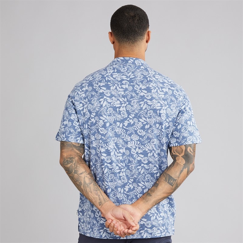Indicode Heren Fiore Shirt Donker Denim Dk Denim - Afbeelding 2