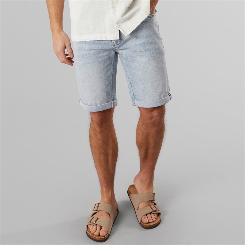 Indicode Heren Kaden Shorts Foam Blue