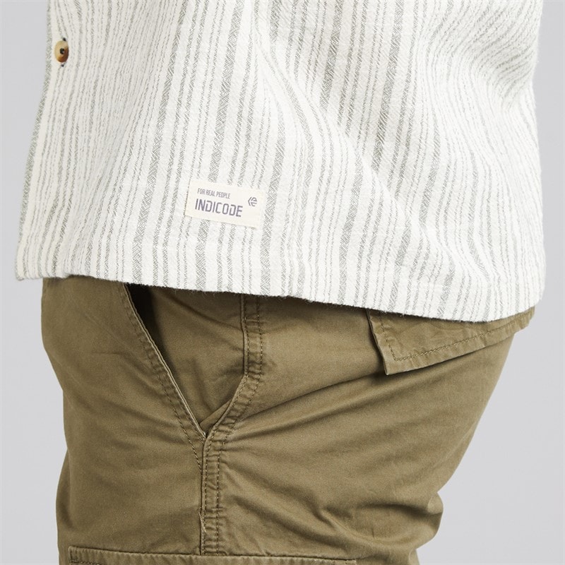 Indicode Heren Chaga Shirt Sea Spray - Afbeelding 3