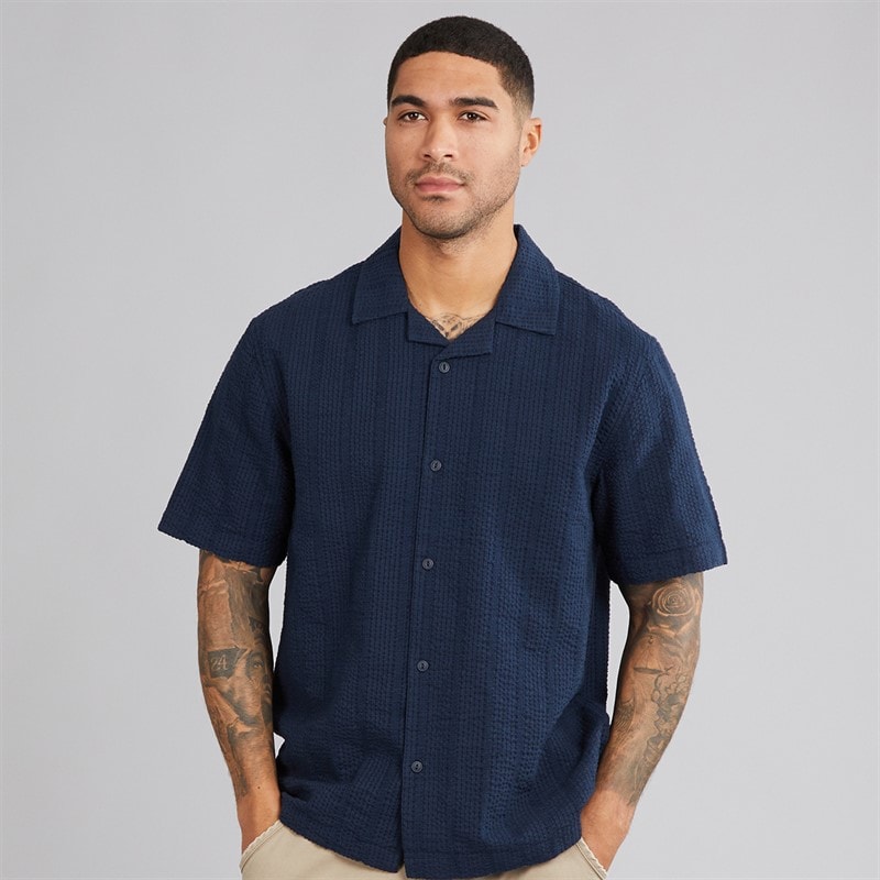 Indicode Heren Golven Shirt Sky Captain - Afbeelding 1