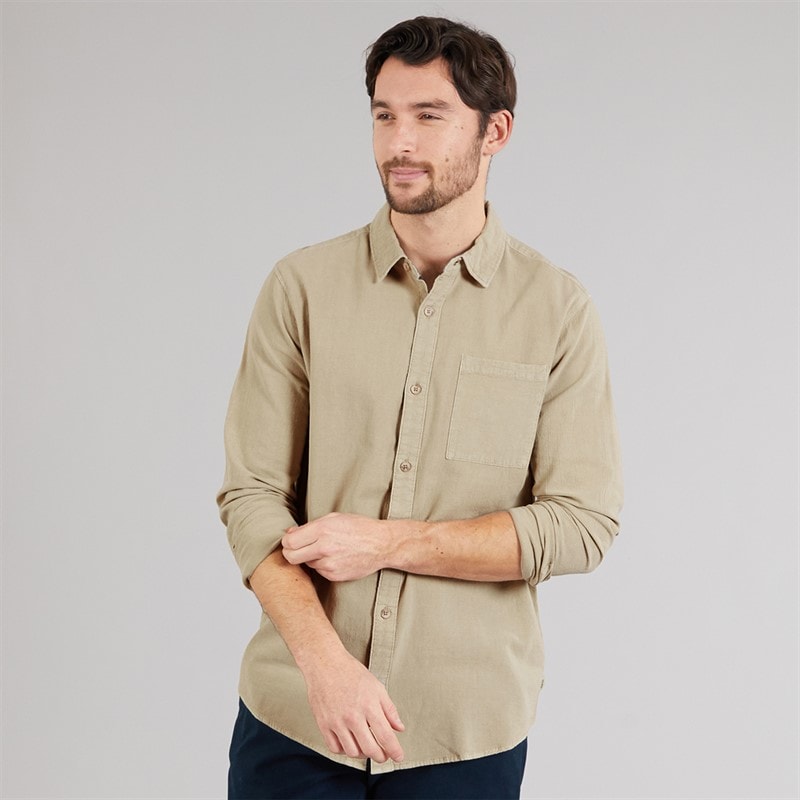 Indicode Heren Trypto Lange Mouw Shirt Stone - Afbeelding 1