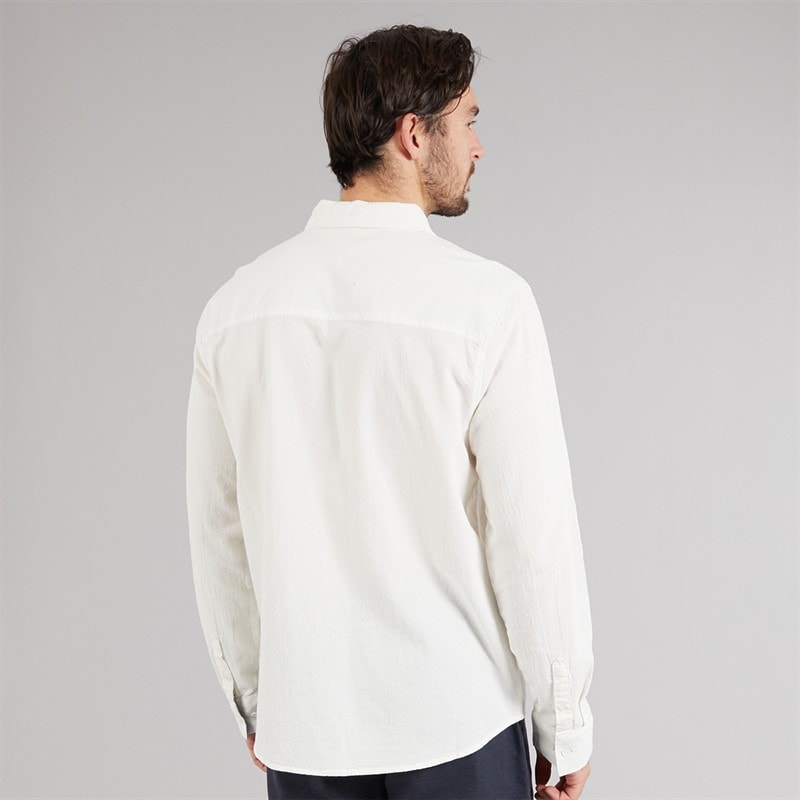 Indicode Trypto koszula z długim rękawem dla niego kolor Off White – zdjęcie  2