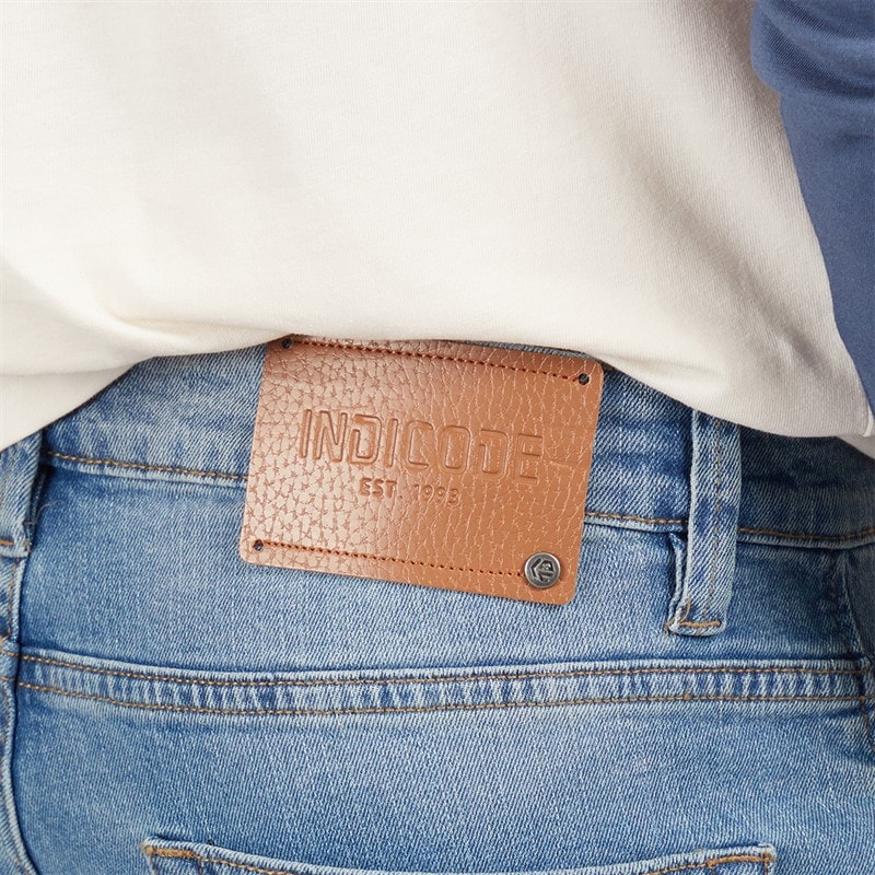 Indicode Heren Tony Regular Fit Jeans Space Blue - Afbeelding 3