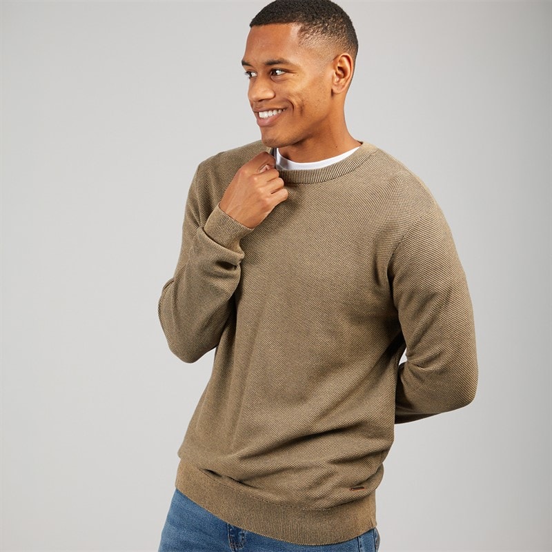 Indicode Jexmon dzianinowy sweter dla niego kolor Kelp