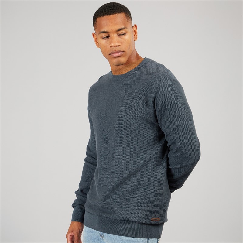 Indicode Jexmon dzianinowy sweter dla niego kolor Dark Slate