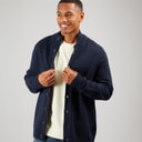 Indicode Gilet tricoté Escobart Homme Bleu Marine Foncé