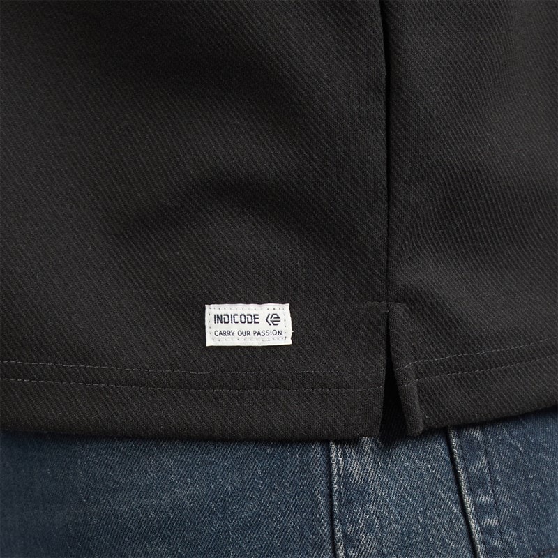 Indicode Heren Nello Rits Shirt Zwart - Afbeelding 3