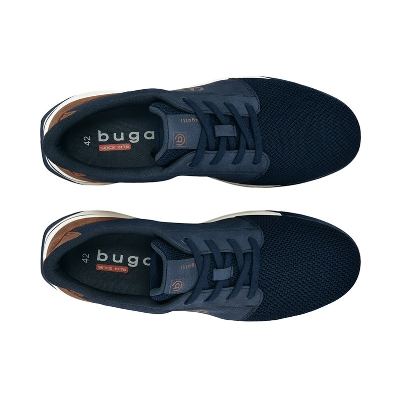 Bugatti Heren Fineas Sneakers Dark Blue/Cognac - Afbeelding 3