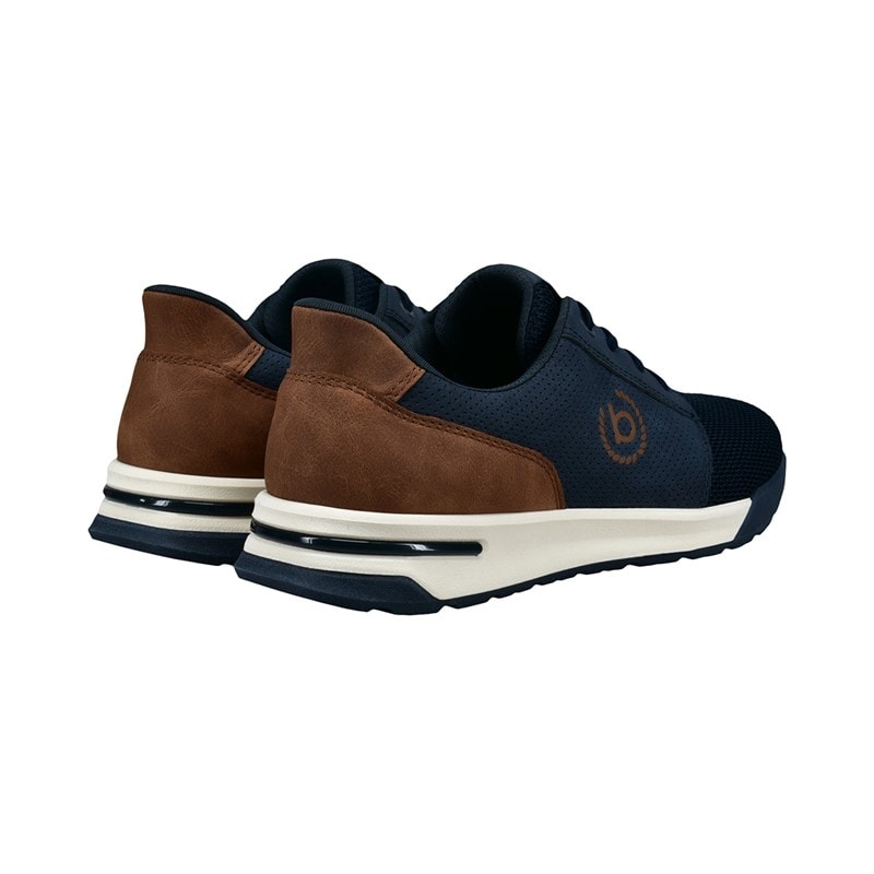 Bugatti Heren Fineas Sneakers Dark Blue/Cognac - Afbeelding 4