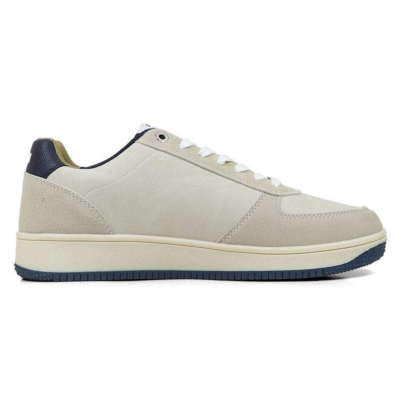 GAS Baskets Homme Blanc/Brun White Brown - Image 5