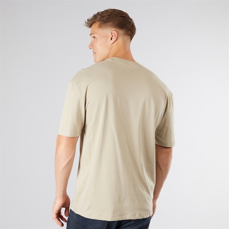 Scotch & Soda Herren Oversized Grafik T Shirt Taupe - Bild 2