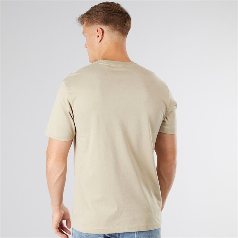 Scotch & Soda Heren Graphic T-Shirt Taupe - Afbeelding 2