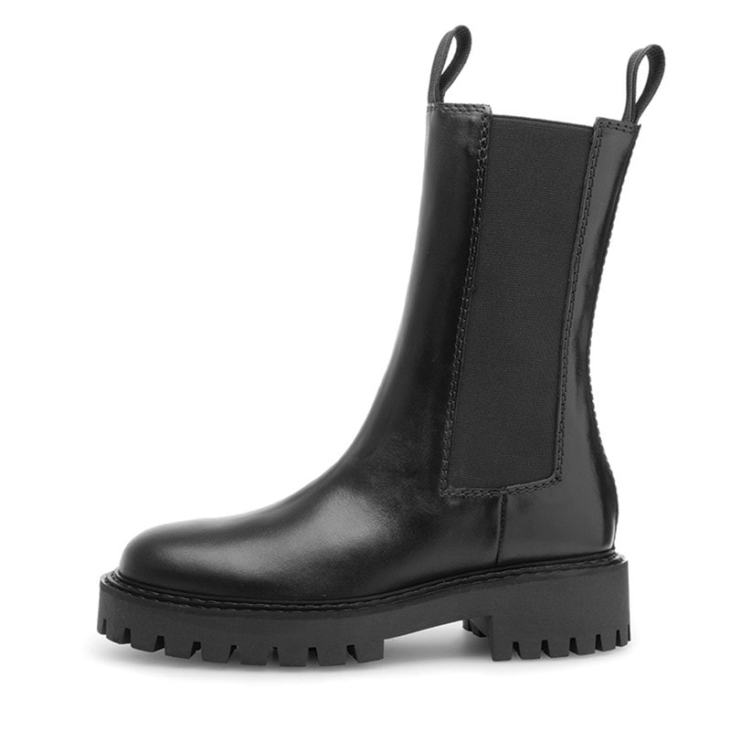 LÄST Chelsea Boots van Leer Dames Zwart - Afbeelding 1