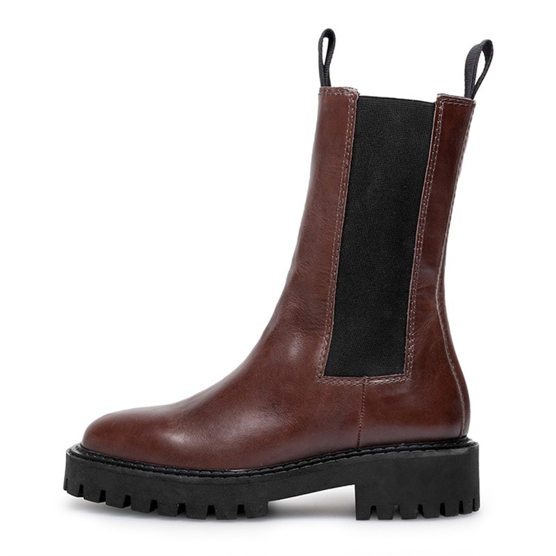 LÄST Angie botki w stylu Chelsea dla niej kolor Dark Brown – zdjęcie  2