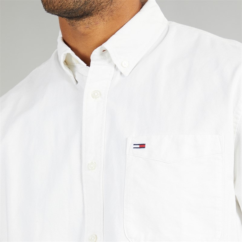 Tommy Jeans Herren Oxford Hemd Ecru - Bild 3