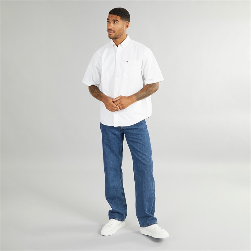 Tommy Jeans Herren Oxford Hemd Ecru - Bild 4