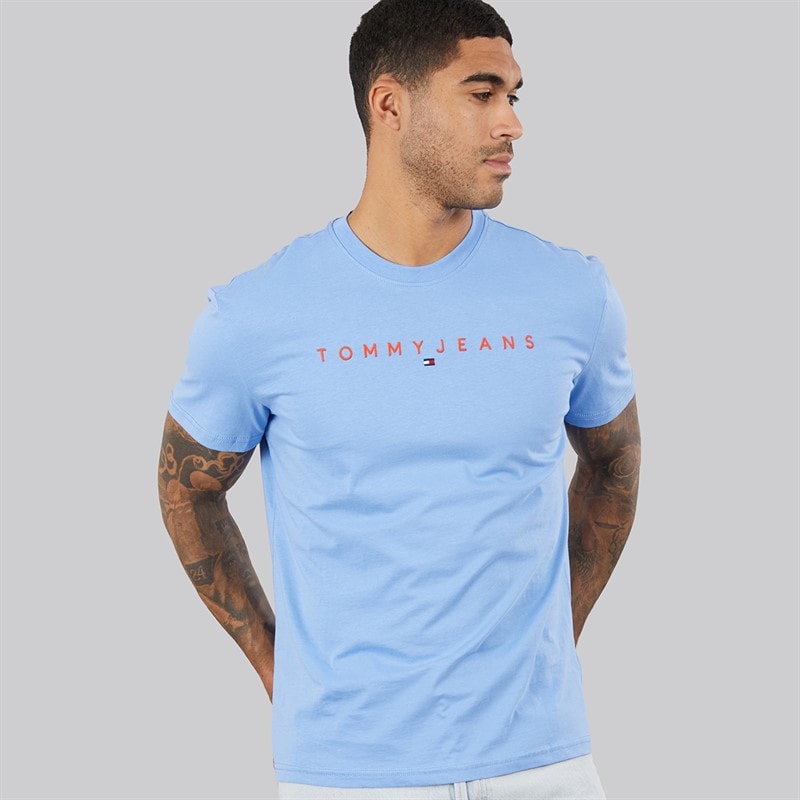Tommy Jeans T-shirt z z logo dla niego kolor Blue Twilight – zdjęcie  1