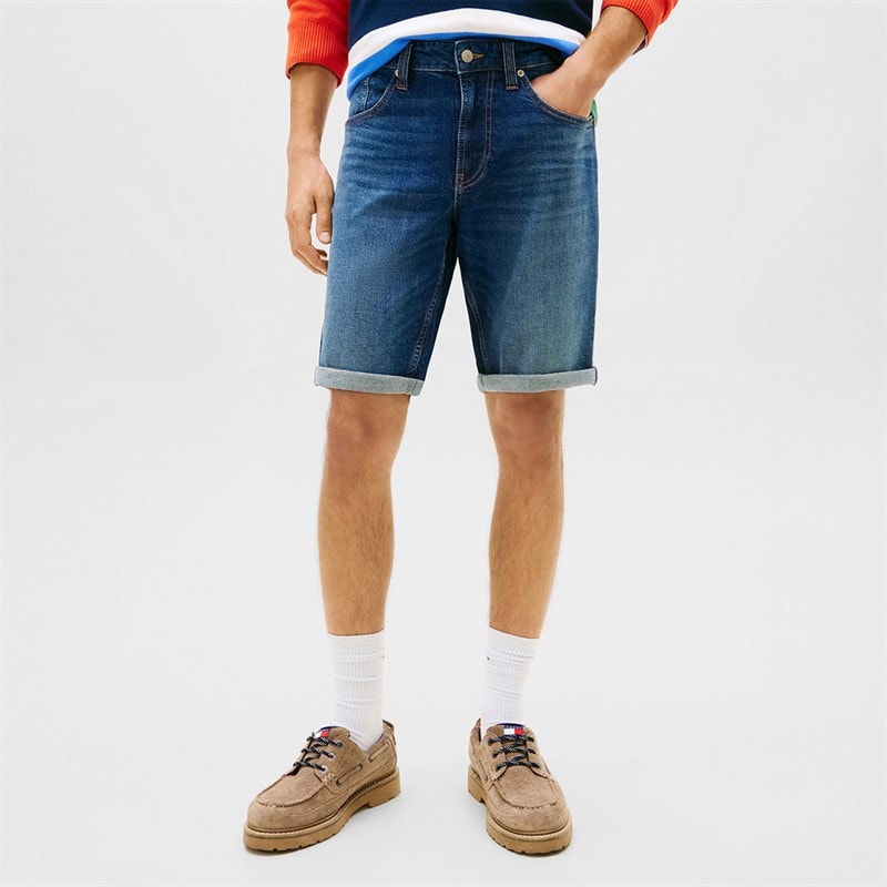 Tommy Jeans Shorts en jean délavé Ronnie Homme coupe ajustée Denim Dark - Image 1