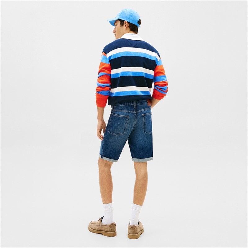 Tommy Jeans Shorts en jean délavé Ronnie Homme coupe ajustée Denim Dark - Image 3