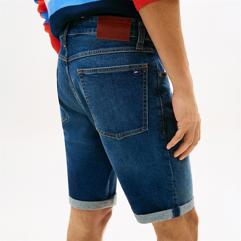 Tommy Jeans Shorts en jean délavé Ronnie Homme coupe ajustée Denim Dark - Image 4