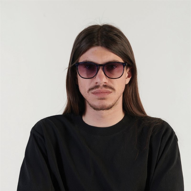 MessyWeekend x EDWIN Okulary przeciwsłoneczne Sean Reveal kolor Blue Tortoise – zdjęcie  4