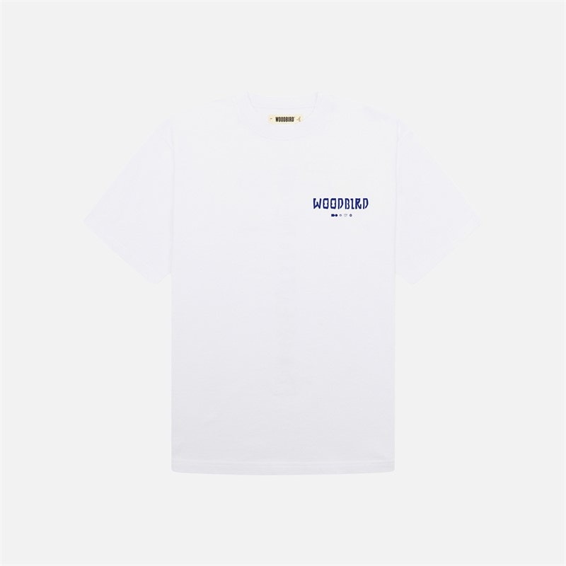 Woodbird Baine Serve T-shirt Wit