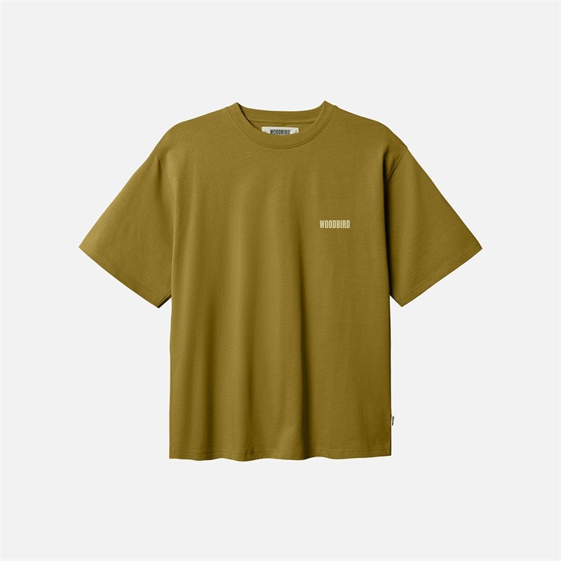 Woodbird Baine Intro T-shirt Dark Green