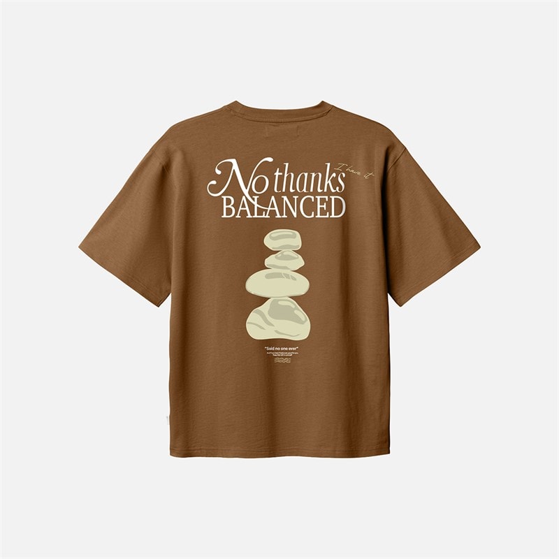 Woodbird Baine Balance T Shirt Dark Brown - Bild 2