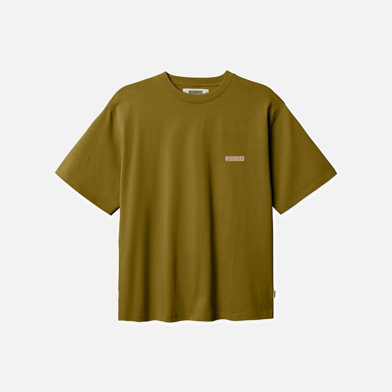 Woodbird Baine Space T-shirt Dark Green