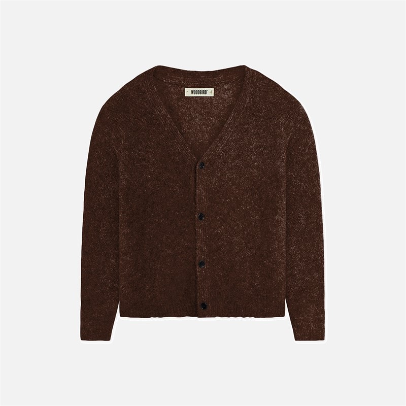 Woodbird Koon Loop Vest Dark Brown - Afbeelding 1