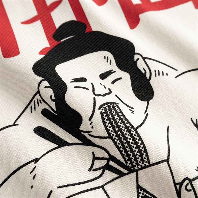 Woodbird Heren Baine Sumo T-shirt Off White - Afbeelding 3