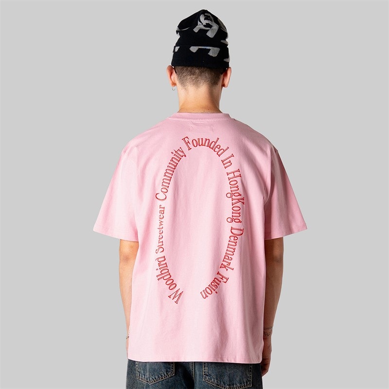 Woodbird Herren Baine Founded T Shirt Dusty Rose - Bild 2