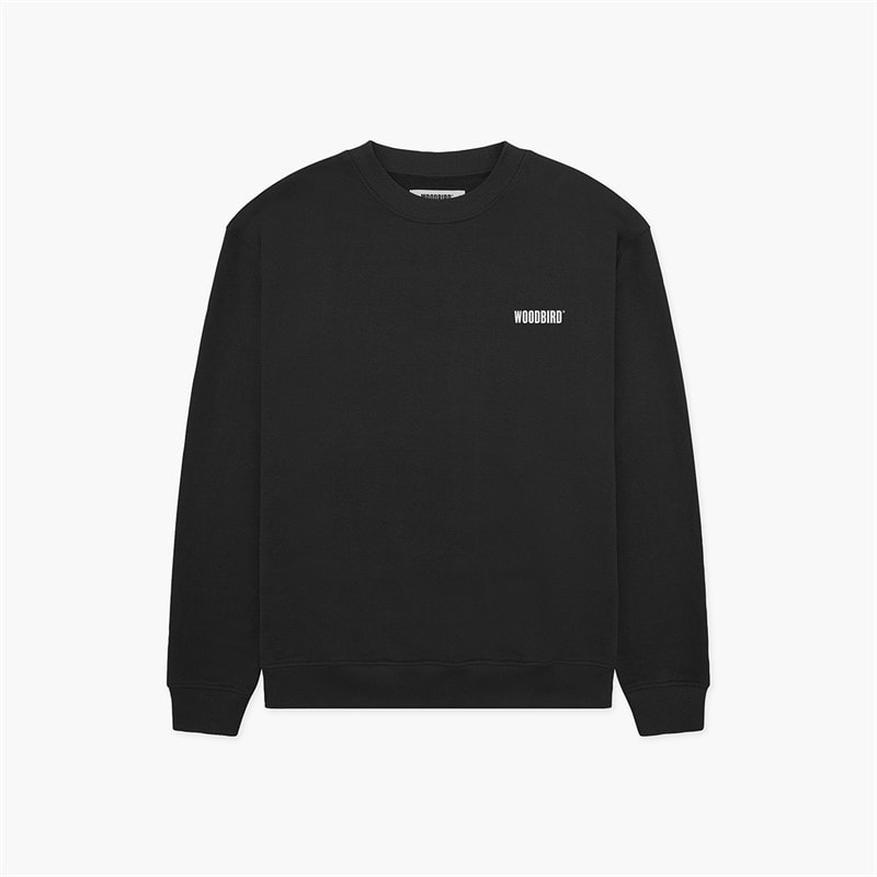 Woodbird Heren Cane gegründet Sweatshirt Zwart