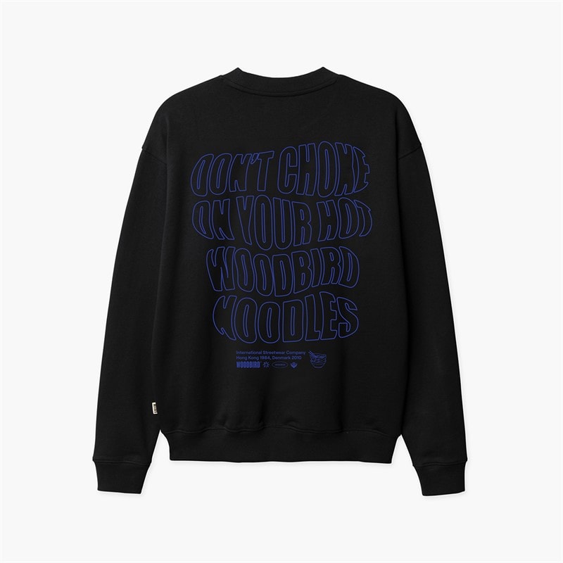 Woodbird Sweatshirt canne Homme Noir - Image 1